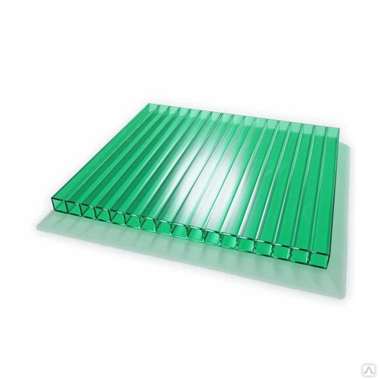 Поликарбонат сотовый 8мм зеленый Skarb (6000*2100)